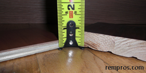 hardwood flooring thickness